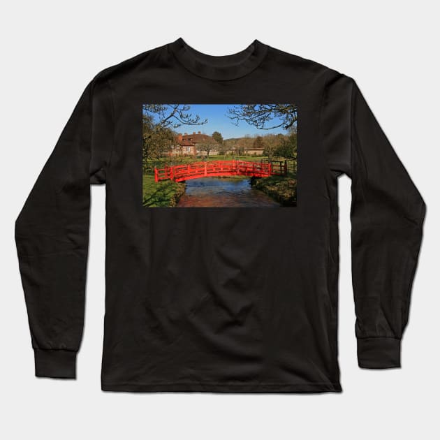 Red Bridge, Heale Gardens Long Sleeve T-Shirt by RedHillDigital